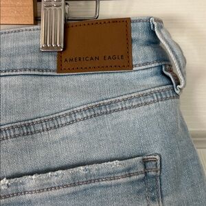 American Eagle Outfitters Women's Faded Blue Jean Shorts